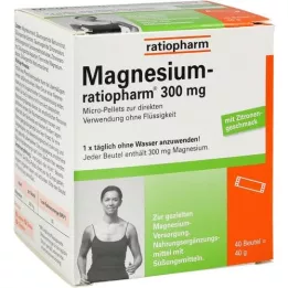 MAGNESIUM-RATIOPHARM 300 mg micro pellets M.Gran., 40 pcs