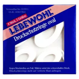LEBEWOHL Print protection rings Oval, 8 pcs