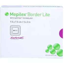 MEPILEX Border lite foam verb.7.5x7.5 cm sterile, 5 pcs