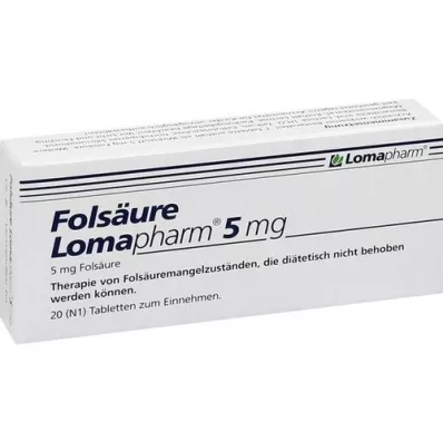 FOLSÄURE LOMAPHARM 5 mg tablets, 20 pcs