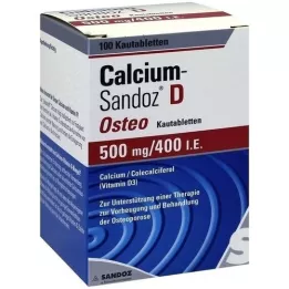 CALCIUM SANDOZ D Osteo 500 mg/400 IU chewable tablets, 100 pcs