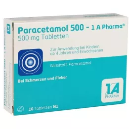 PARACETAMOL 500-1A pharmaceutical tablets, 10 pcs