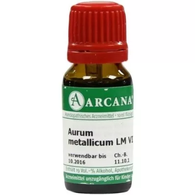 AURUM METALLICUM LM 6 Dilution, 10 ml