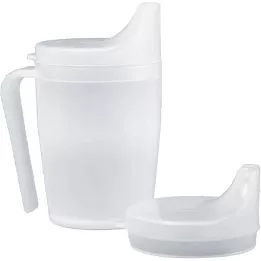 Replacement cup with handle lid 12 mm milky, 1 pcs