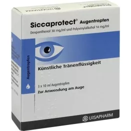 SICCAPROTECT eye drops, 3x10 ml