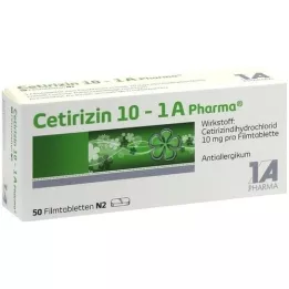CETIRIZIN 10-1a Pharma film-coated tablets, 50 pcs
