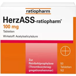 HERZASS-ratiopharm 100 mg tablets, 50 pcs