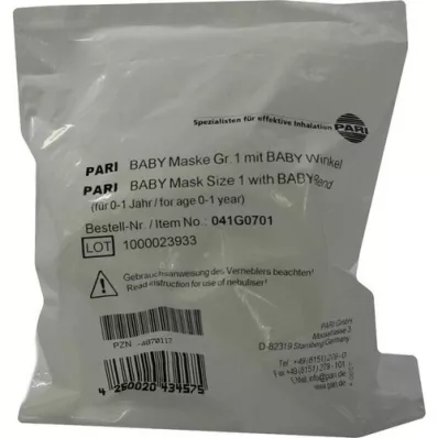 PARI Baby Mask Gr 1 with baby angle, 1 pcs