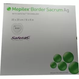 MEPILEX Border Sacrum AG Schaumverb.20x20 cm Ster., 5 pcs