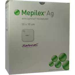 MEPILEX AG foam association 10x10 cm sterile, 10 pcs