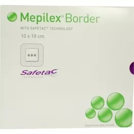 MEPILEX Border foam association 10x10 cm, 10 pcs
