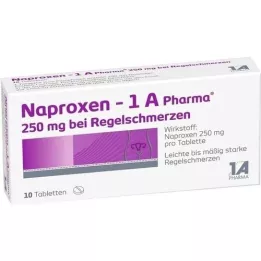 NAPROXEN-1A Pharma 250 mg B. Regel pain Tabl., 10 pcs