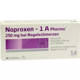 NAPROXEN-1A Pharma 250 mg B. Regel pain Tabl., 20 pcs