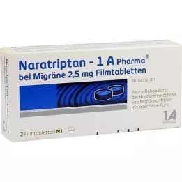 NARATRIPTAN-1A pharmaceutical for migraines 2.5 mg film -table,pcs