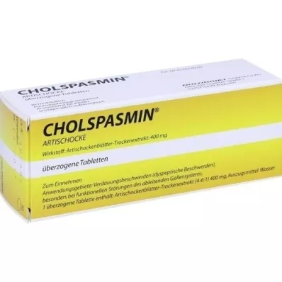 CHOLSPASMIN Artichoke covered tablets, 30 pcs
