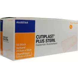 CUTIPLAST Plus sterile 10x24.8 cm bandage, 55 pcs