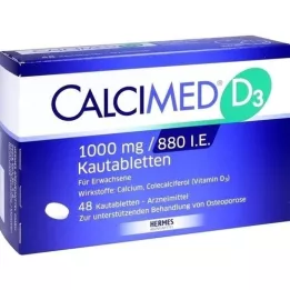 CALCIMED D3 1000 mg/880 I.E. chewing tablets, 48 pcs