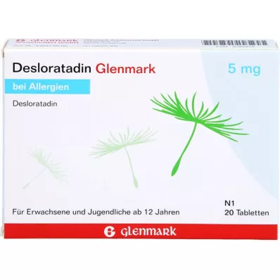 DESLORATADIN Glenmark 5 mg tablets, 20 pcs