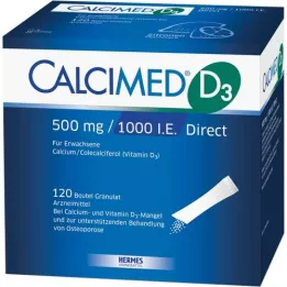 CALCIMED D3 500 mg/1000 I.E. Direct granules, 120 pcs