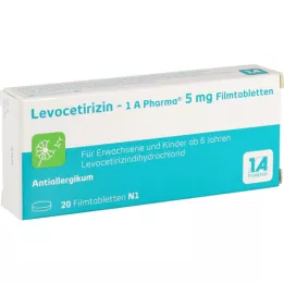 LEVOCETIRIZIN-1A Pharma 5 mg film -coated tablets, 20 pcs