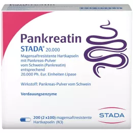 PANKREATIN STADA 20,000 gastrointestinal capsules, 200 pcs