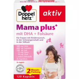 DOPPELHERZ Mama Plus with DHA+folic acid capsules, 120 pcs
