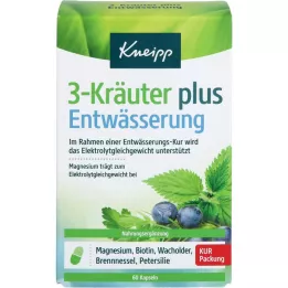 KNEIPP 3-herb plus drainage capsules, 60 pcs