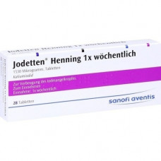 JODETTEN Henning 1x a week tablets, 28 pcs