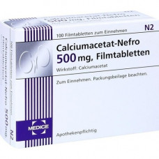 CALCIUMACETAT NEFRO 500 mg film -coated tablets, 100 pcs