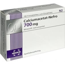CALCIUMACETAT NEFRO 700 mg film -coated tablets, 100 pcs