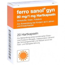 FERRO SANOL Gyn Hartkaps.m.MSr.überz.pellets, 20 pcs