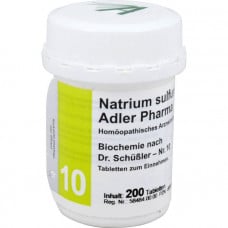 BIOCHEMIE Adler 10 sodium sulfuricum d 6 tabl., 200 pcs