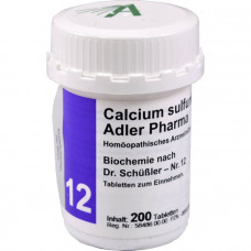 BIOCHEMIE Adler 12 Calcium Sulfuricum D 6 Tabl., 200 pcs