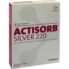 ACTISORB 220 Silver 6.5x9.5 cm compress sterile, 10 pcs