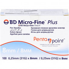 BD MICRO-FINE+ 8 PEN needles 0.25x8 mm, 110 pcs