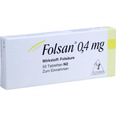 FOLSAN 0.4 mg tablets, 50 pcs