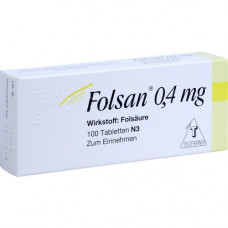 FOLSAN 0.4 mg tablets, 100 pcs