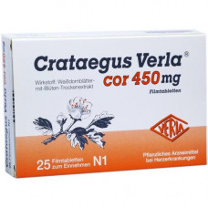 CRATAEGUS VERLA COR 450 mg film -coated tablets, 25 pcs