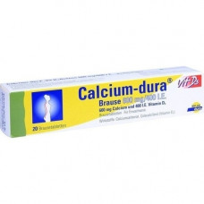 CALCIUM DURA Vit D3 Brause 600 mg/400 I.E., 20 pcs