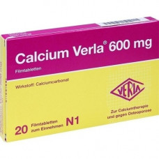 CALCIUM VERLA 600 mg film -coated tablets, 20 pcs