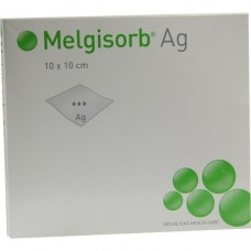 MELGISORB AG Association 10x10 cm, 10 pcs