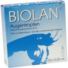 BIOLAN Eye drops of single nose pipettes, 20x0.35 ml