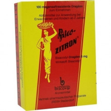 BISCO-ZITRON Gastroke-resistant Dragees, 100 pcs