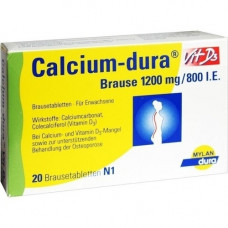 CALCIUM DURA Vit D3 Brause 1200 mg/800 I.E., 20 pcs