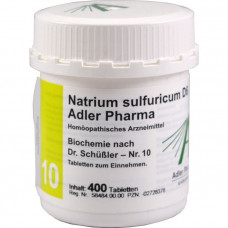 BIOCHEMIE Adler 10 sodium sulfuricum d 6 tabl., 400 pcs