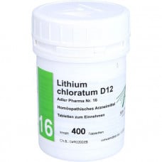 BIOCHEMIE Adler 16 Lithium Chloratum D 12 Tabl., 400 pcs