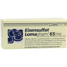 EISENSULFAT Lomapharm 65 mg excessive Tab., 50 pcs