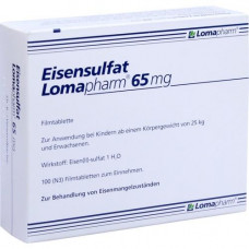 EISENSULFAT Lomapharm 65 mg excessive Tab., 100 pcs