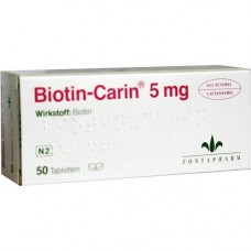BIOTIN-CARIN 5 mg tablets, 50 pcs