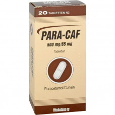 PARA CAF 500 mg/65 mg tablets, 20 pcs
